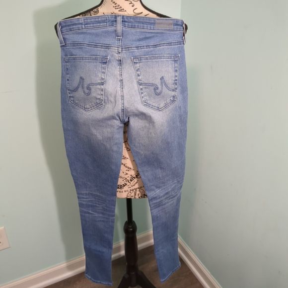 AG Adriano Goldschmied Women Jeans Size 26 Blue The Middi Ankle Mid Rise - Picture 2 of 5